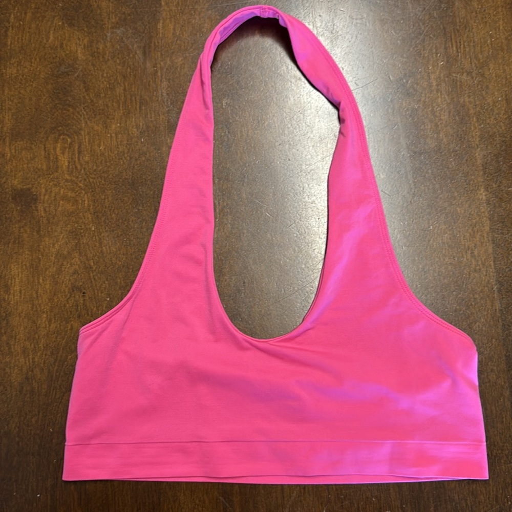 Free People Intimately Clean Lines Halter Bralettes + Ribbed Open Back Bralette - Picture 2 of 8